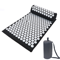 Ensemble de tapis d'acupression et d'oreillers pour le soulagement de la douleur au dos/au cou et la relaxation musculaire