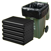 Grands sacs poubelles durables en PE de 55 gallons pour supermarchés, expositions, emballage de déchets en vrac, taille, couleur et logo personnalisables