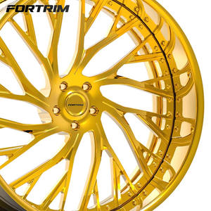 FORTRIM Chrome Multi Rayons Or Jantes 5x112 5x114.3 5x120 Jantes <span class=keywords><strong>17</strong></span> 18 19 20 21 22 24 26 Pouces pour Bmw E90 <span class=keywords><strong>Audi</strong></span> <span class=keywords><strong>A3</strong></span> Mercedes - Product Image 3