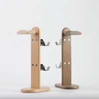 Organisateur d'accessoires de jeu en bois massif support de contrôleur universel robuste support de casque support de casque stockage multifonctionnel