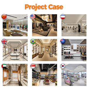 Nuovo Espositore Minimalista Dy Designing con Illuminazione LED Arancione e Bianca, Stand per Abbigliamento Femminile - Product Image 5