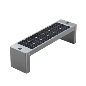 New Products Park Smart Charging Solar Benches Multi-functional Galvanized Steel Outdoor Street Smart Solar Benches