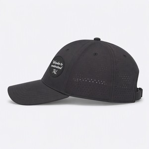 Casquette de baseball structurée à 6 panneaux, personnalisée, avec patch 3D en PVC imperméable, 100% polyester, motif feuille ethnique - Product Image 3