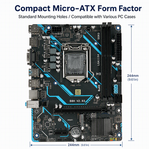 H81 Computer-Mainboard Intel LGA 1150 Sockel 4. Generation Core <span class=keywords><strong>CPU</strong></span> Dual-Channel DDR3 M.2 NVMe SSD SATA MATX Desktop-Board - Product Image 6