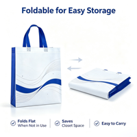 Sac fourre-tout biodégradable non tissé, écologique, réutilisable, avec logo personnalisé pour les courses, la vente au détail et la vente en gros