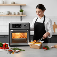 Four à convection électrique 1700W 20L, friteuse à air chaud, grille-pain, fonction maintien au chaud, écran LED, haute qualité, cuisson sans huile