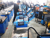 Mesin Pemotong Logam Otomatis Kecepatan Tinggi dengan Kepala Spindle Ganda untuk Pemboran dan Penyambungan CNC M10-m36