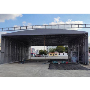Estructura de acero de alta calidad plegable deslizante Push Pull <span class=keywords><strong>techo</strong></span> carpa marquesina para cancha deportiva bádminton estadio <span class=keywords><strong>techo</strong></span> carpa - Product Image 6