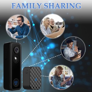 Vidéophone intelligent 3MP 1080P HD WiFi Détection de mouvement IP65 Étanche Audio bidirectionnel Application Cloudedge Garantie de 2 ans Sans fil - Product Image 2