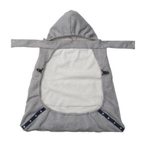 Manta portabebés gruesa, resistente al viento, cálida, gris, negra, talla única para bebés, niños pequeños, manta usable para otoño e invierno - Product Image 4