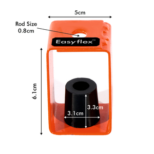 Support anti-vibrations en caoutchouc Easyflex, capacité 55 lbs, pour suspension de conduits HVAC au plafond, contrôle du bruit - Product Image 5
