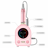 Kit de manucure portable, mini polisseuse à ongles, outil de suppression des ongles, pour manucures, modèle JMD-222, 35000 tr/min, coffret cadeau
