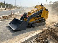 ICOUGAR CG827B Mini Loader dengan Lampiran Backhoe & Dozer Blade Mesin Diesel Euro5 Pompa Hidrolik untuk Pemindahan Tanah & Persiapan Lokasi