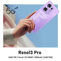Nuevo Teléfono Inteligente Reno13 Pro 5G con Android 14, Pantalla de Alta Definición de 7.3 Pulgadas, Desbloqueo por Reconocimiento Facial, Gran Almacenamiento de 16+1TB