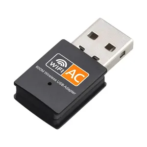อะแดปเตอร์ WiFi USB 600Mbps สำหรับพีซีการ์ดเครือข่ายไร้สายแบบ Dual Band RTL8811CU
