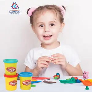 Leemook pas cher 4 6 8 10 couleurs kit pâte à modeler pâte à modeler jouets couleur argile faisant ensemble Slime Kit pour enfants enfants