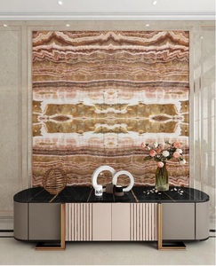 Ónix de Jade Negro Natural del <span class=keywords><strong>Mar</strong></span> Negro, Ónix Marrón de Lujo en Capas para Paredes Retroiluminadas y Encimeras - Product Image 4