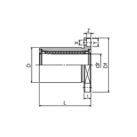 Roulement linéaire à billes MYT LMH25UU à double bride pour charge lourde, alésage 25 mm, précision P4, matériau Gcr15, charge statique 1570 kg pour CNC