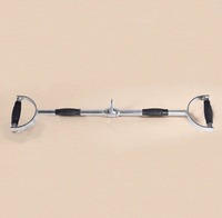 Barra de Agarre Ancho de Acero Inoxidable para Gimnasio, Accesorio para Cable de Prensa de Bíceps y Lat Pulldown