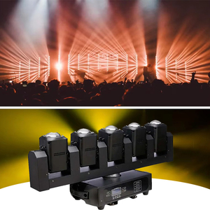 DJ <span class=keywords><strong>5</strong></span> đầu không giới hạn xoay dẫn ma trận ánh sáng mới 5x40W RGBW 6x20W COB Trắng chùm rửa Zoom di chuyển đầu Disco ánh sáng - Product Image 6