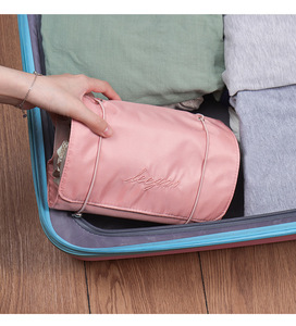 Nouvelle trousse de maquillage écologique à fermeture éclair 4 en 1, portable, multifonction, de capacité moyenne, pliable pour l'organisation - Product Image 4