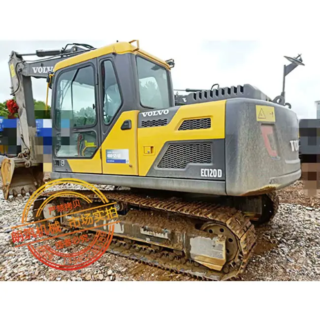 Hydraulic Crawler Used Excavator Volvo EC120D Small Excavator for Sale