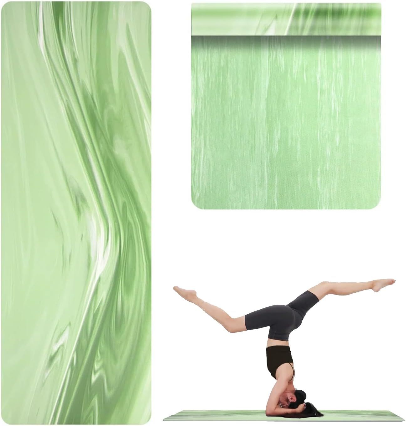 Largeur 68 cm Vert brume cyan mat irisé