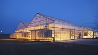 GT serre en plastique de tunnel de polycarbonate automatisée agricole bon marché