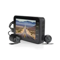 Cámara grabadora de vídeo con pantalla de 4 pulgadas, lente Dual HD 1080P, Mini Dvr, Wifi, GPS, para salpicadero de coche y motocicleta