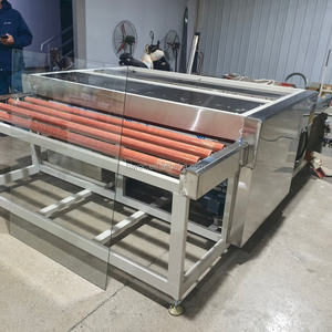 Machine horizontale de lavage et de séchage du verre pour la fabrication de fenêtres et de portes, pour verre isolant et verre plat en acier inoxydable - Product Image 6