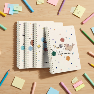 Quaderno a Spirale con Copertina in Similpelle a Cartoni Animati, Rilegatura a Punto Metallico, 60 Fogli A5, Regalo per Studenti delle Scuole <span class=keywords><strong>Medie</strong></span>/Secondarie, Spesso - Product Image 5