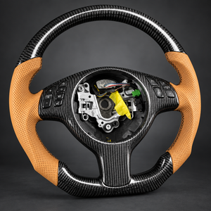 Volant sport en fibre de carbone 3 branches 40 mm pour E46 M3 Touring Intérieur Coupé 320i/325i/328i/330i 1999-2005 - Product Image 3