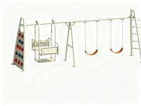 Ensemble de balançoires d'extérieur en gros avec mur d'escalade, balançoires pour bébés et balançoires à sangles pour enfants, idéal pour les jardins d'enfants et les parcs