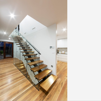 Escalier en forme de I élégant, escalier de mezzanine