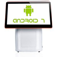 Terminal de máquina Android de 15,6 pulgadas y 11,6 pulgadas, dispositivo de impresión con pantalla Dual POS, Windows, restaurante, Pc, sistema Pos
