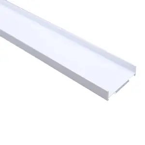 Hoge Kwaliteit Groothandel Milieuvriendelijke Pvc U Vormige Aangepaste Upvc Plastic Profiel Pvc Plastic Profiel