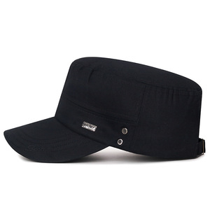 Men's Breathable Flat Top Cap Navy Blue Sport Outdoor Casual Hat With Sunscreen Feature For Adults - Product Image 2