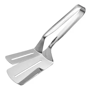 Groothandel Hoge Kwaliteit Roestvrij Staal Multifunctionele Steak Clips Voor Bbq Pizza Shovel Klemmen Keuken Voedsel Broodtang Voor Koken