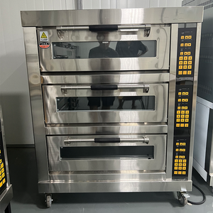 อุปกรณ์เบเกอรี่เชิงพาณิชย์ เตาอบพิซซ่าไฟฟ้า 3 ชั้น 6 ถาด เตาอบบาแกตต์ครบชุด สำหรับใช้ในบ้าน ร้านอาหาร ใหม่สำหรับทำขนมปัง - Product Image 2