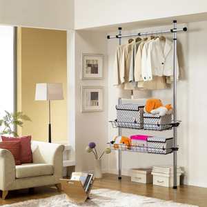 Offre Spéciale Télescopique BRICOLAGE Étagère En Métal Porte-Manteau Mural - Product Image 1
