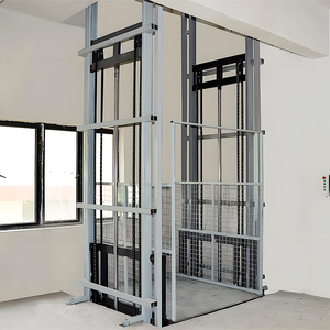 500-2000kg mới đôi hướng dẫn đường sắt kho hàng hóa nâng nền tảng hàng hóa công nghiệp nâng dọc cầu thang điện nâng hàng hóa - Product Image 3