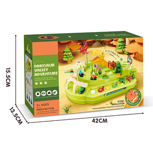 Juego de aventura de dinosaurios, pista de rompecabezas de carreras para niños, juego educativo - Product Image 3