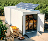 Chambre froide mobile à énergie solaire avec système de panneaux photovoltaïques, haute efficacité, pour stockage de fruits et légumes