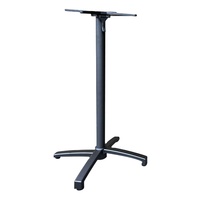 Base de table pliante en aluminium moulé avec pieds réglables pour plateau de table de bar