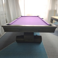 Tables de billard de luxe en bois massif avec système audio, revêtement en cuir personnalisable, tailles 7ft/8ft/9ft, pour usage domestique, avec plateau en ardoise – Vente directe usine