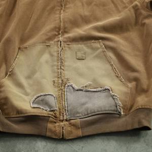 <span class=keywords><strong>Giacca</strong></span> Felpa da Lavoro da Uomo Personalizzata di Alta Qualità con Cerniera, Cappuccio e Coulisse, Taglia <span class=keywords><strong>Oversize</strong></span> in <span class=keywords><strong>Denim</strong></span> 500 g/m² con Effetto Lavato, Sbiadito e Usurato - Product Image 3