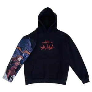 Vestuário Fabricante Tapeçaria Hoodies Com Tapeçaria Forrado De Seda Hoodie Anime Para Homens