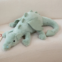 Peluche Dinosaure Volant Long et Adorable, Brodé, Rembourrage en Coton PP Ultra Doux, Coussin de Sommeil, Anti-Stress, Cadeau d'Anniversaire