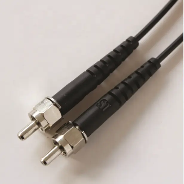 RSPOF SMA905 fiber optic jumper patch cord with industry-standard 1.0 mm core POF cable and stainless steel connectors