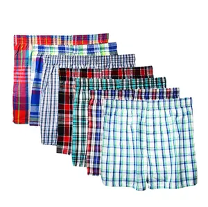 Bóxer de algodón con banda elástica para hombre, ropa interior, pantalones cortos de tela 2022 de algodón, informal, de cintura media, 100%